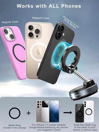 [GOLD] 360° Magnetic Suction Phone Mount - The Ultimate Hands-Free Holder