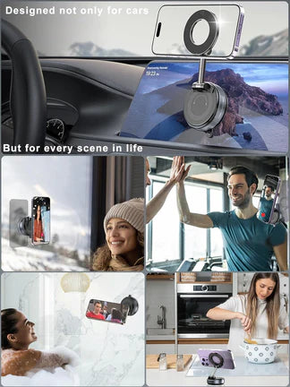 [GOLD] 360° Magnetic Suction Phone Mount - The Ultimate Hands-Free Holder